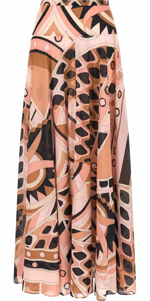 Emilio Pucci Multicolor Cotton Mini Skirt