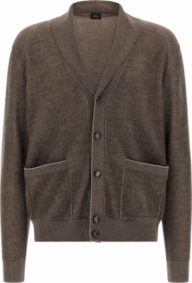 Brown Cashmere Cardigan