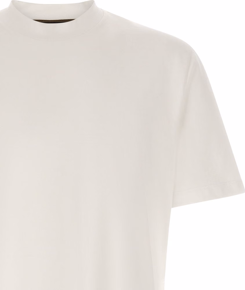 Brioni White Cotton T-Shirt
