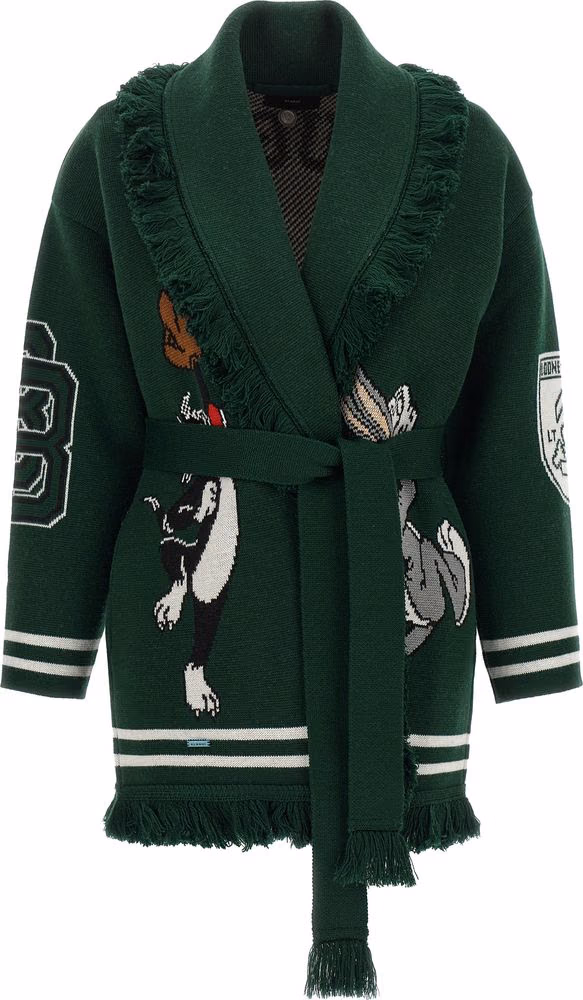 Alanui Bicolor Virgin Wool Cardigan