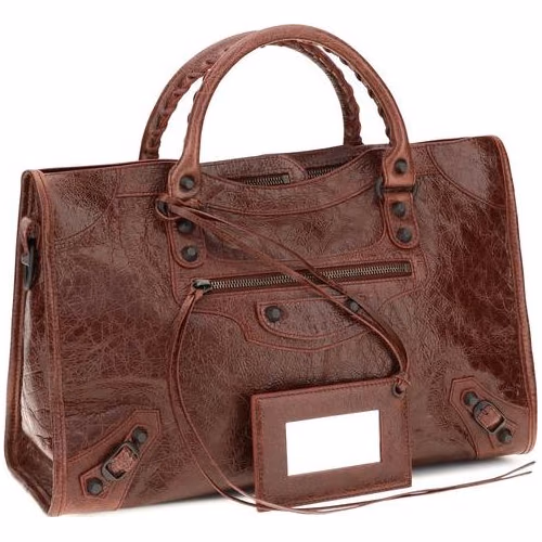 Balenciaga Bordeaux Lamb Ovis Aries Aries Shoulder Bag