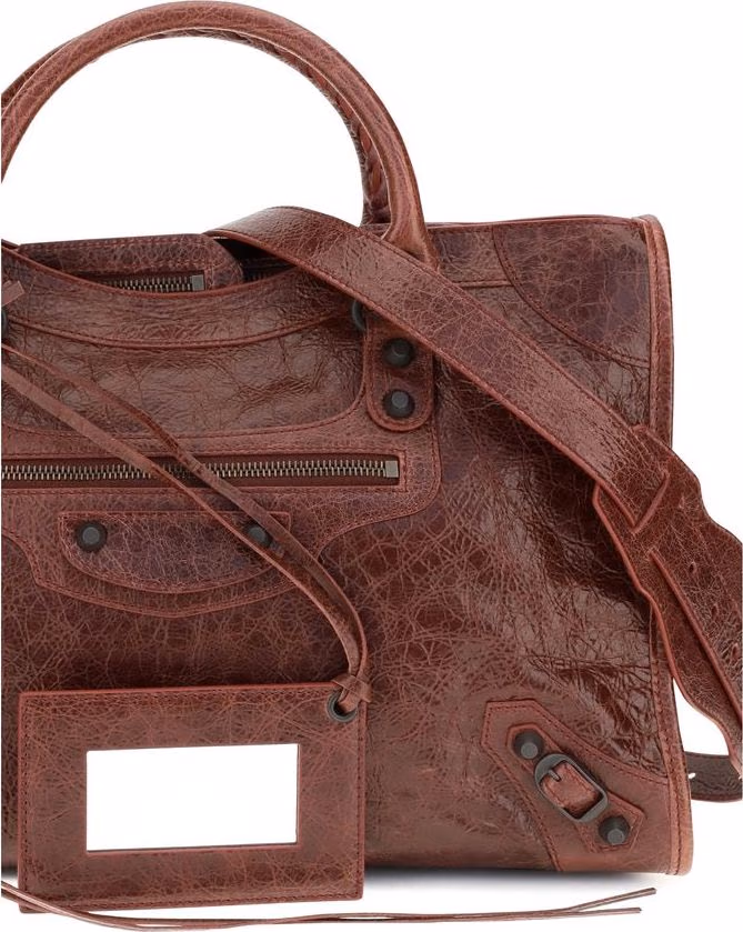 Balenciaga Bordeaux Lamb Ovis Aries Aries Shoulder Bag