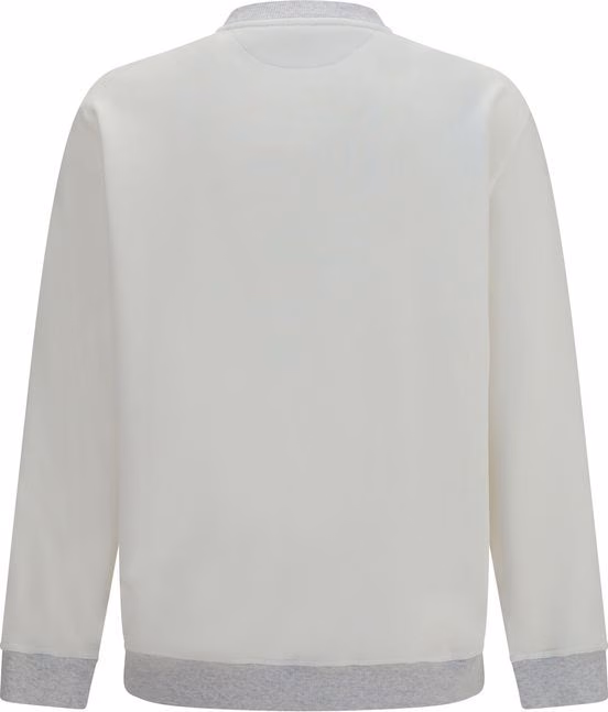 Brunello Cucinelli White Cotton Sweatshirt