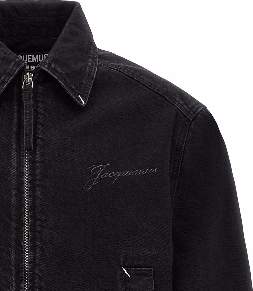 Jacquemus Black Cotton Denim Jacket