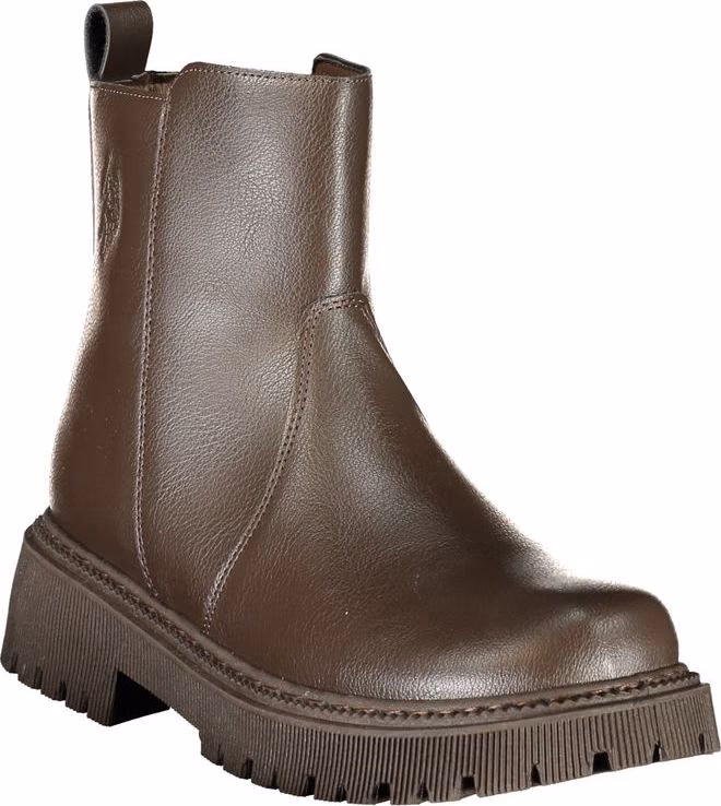 U.S. POLO ASSN. Brown Polyethylene Ankle Boots