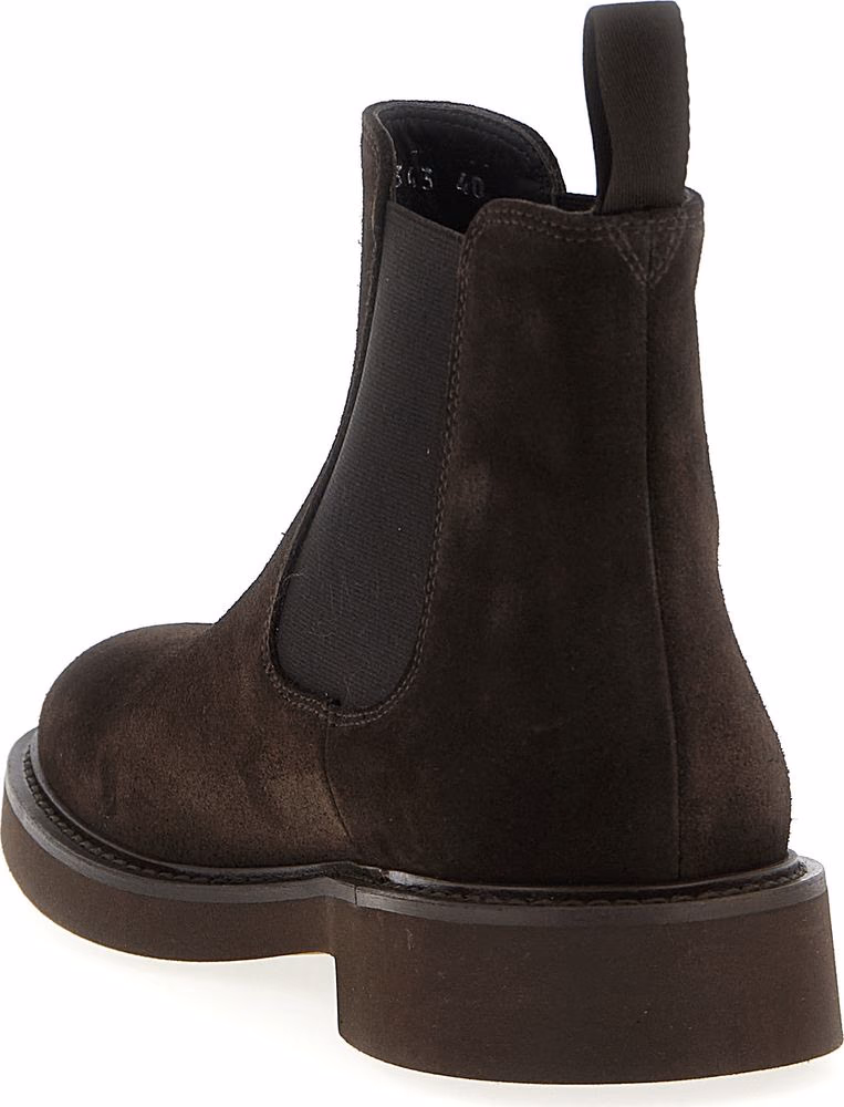 Doucal's Brown Calfskin Chelsea Boots