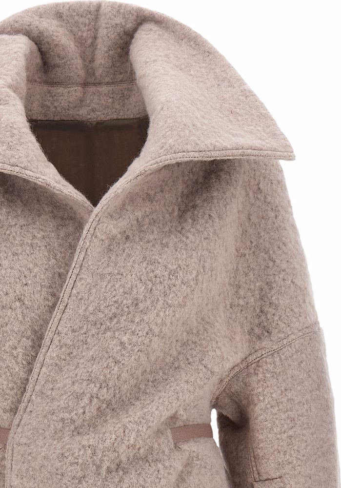 Rick Owens Multicolor Marabou Coat