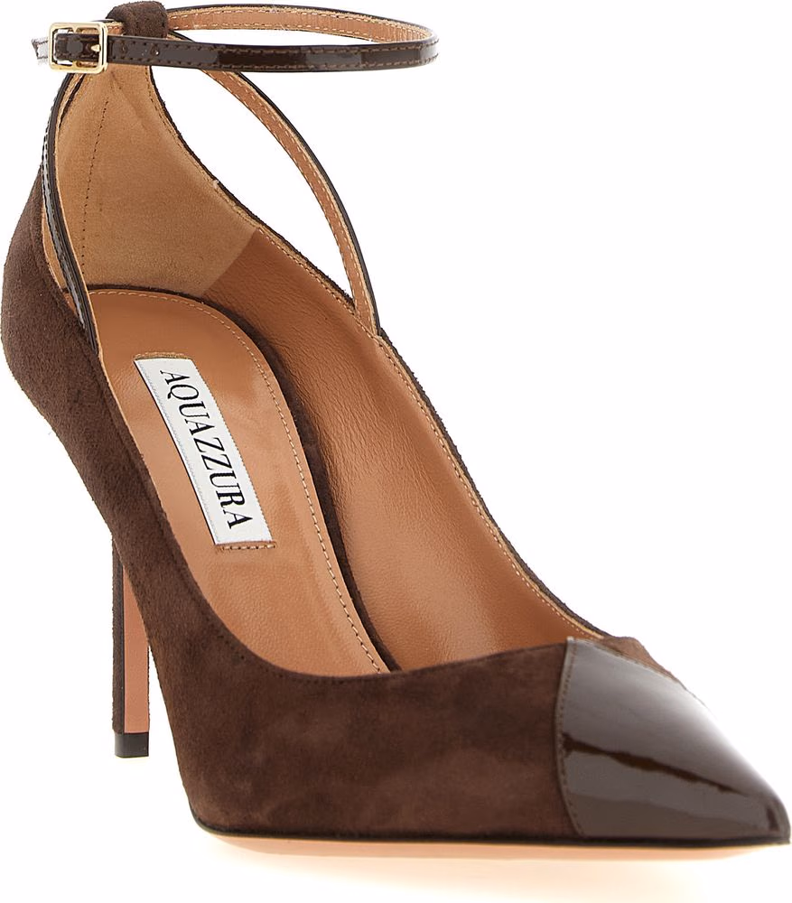 Aquazzura Brown Calfskin High Heel Pumps