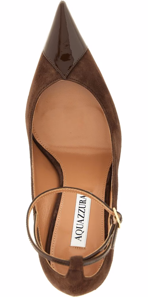 Aquazzura Brown Calfskin High Heel Pumps