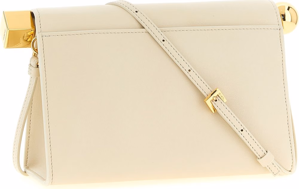 Jacquemus White Lamb Leather Clutch Bag