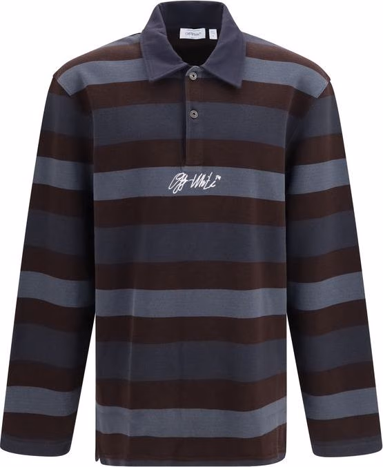 Off-White Multicolor Cotton Polo Shirt