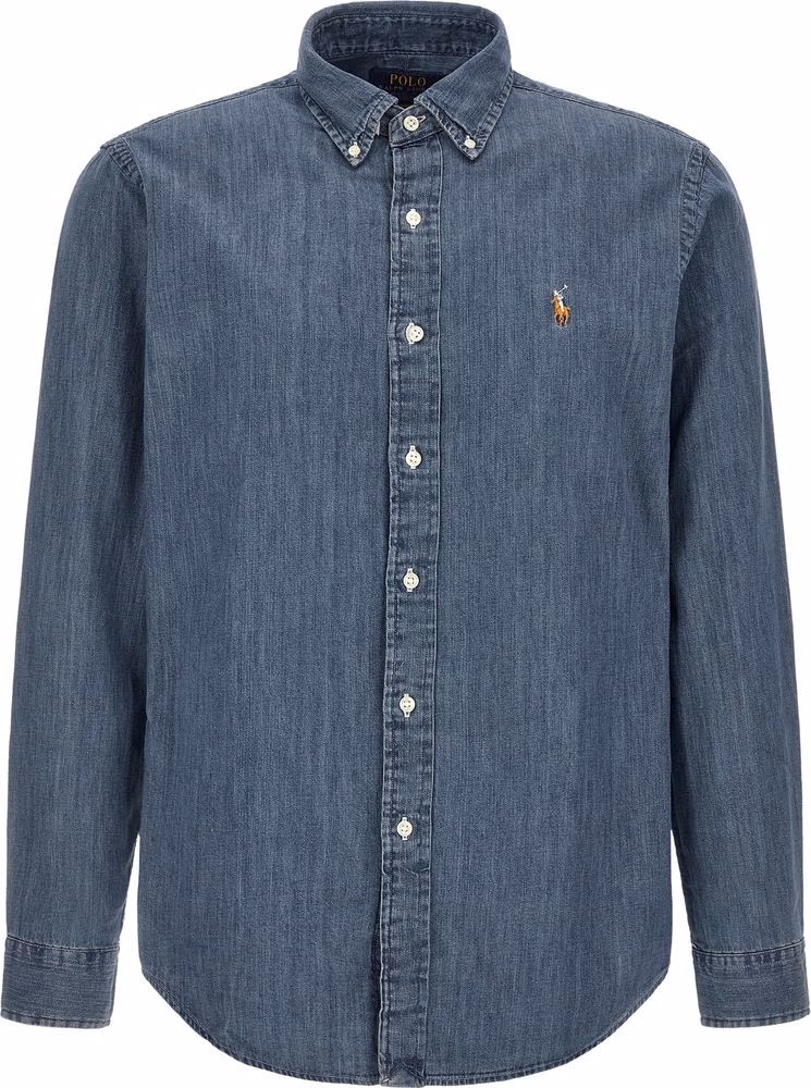 Polo Ralph Lauren Blue Cotton Blouse