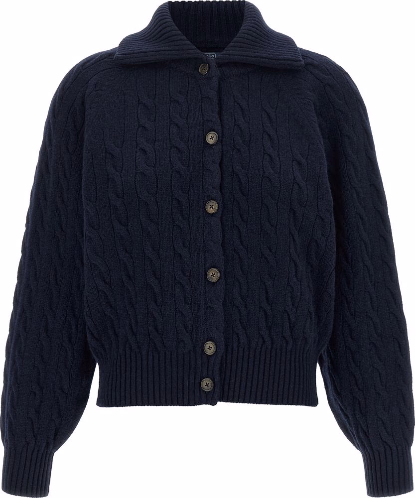 Polo Ralph Lauren Blue Wool Cardigan