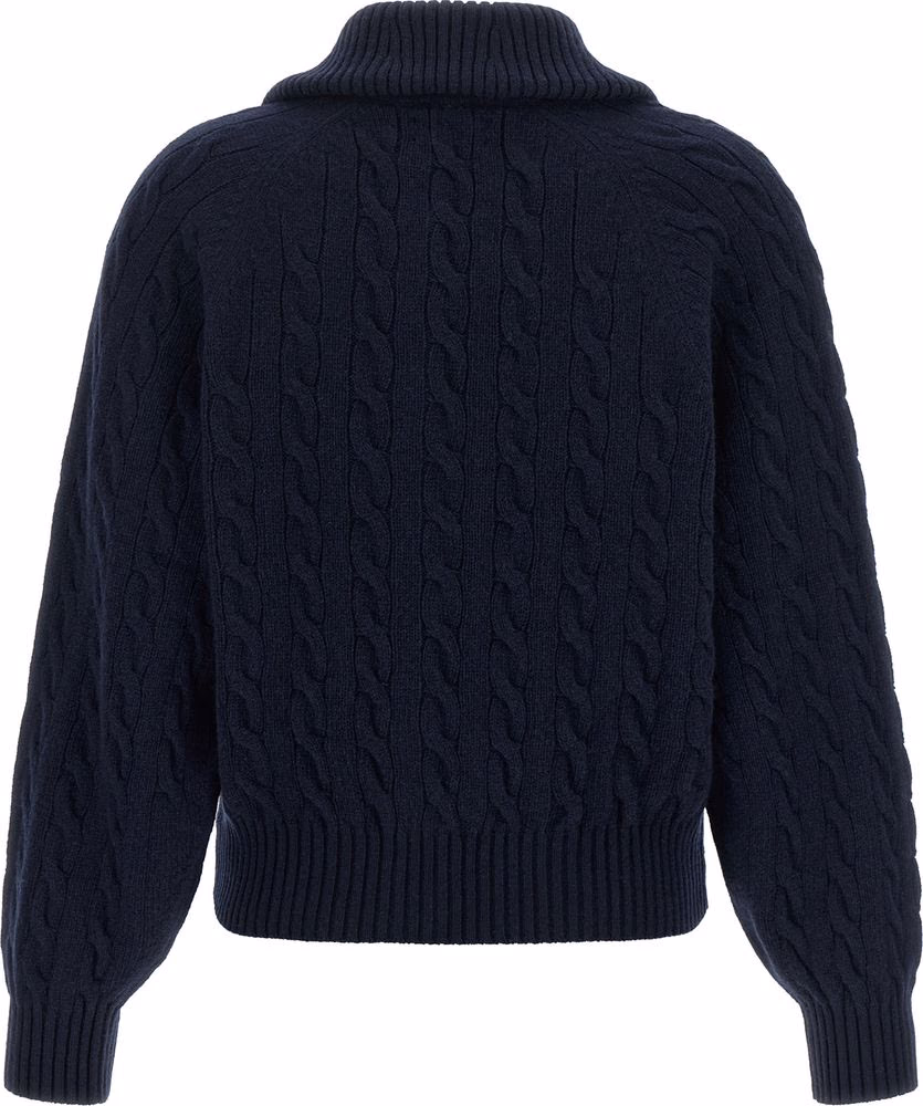 Polo Ralph Lauren Blue Wool Cardigan