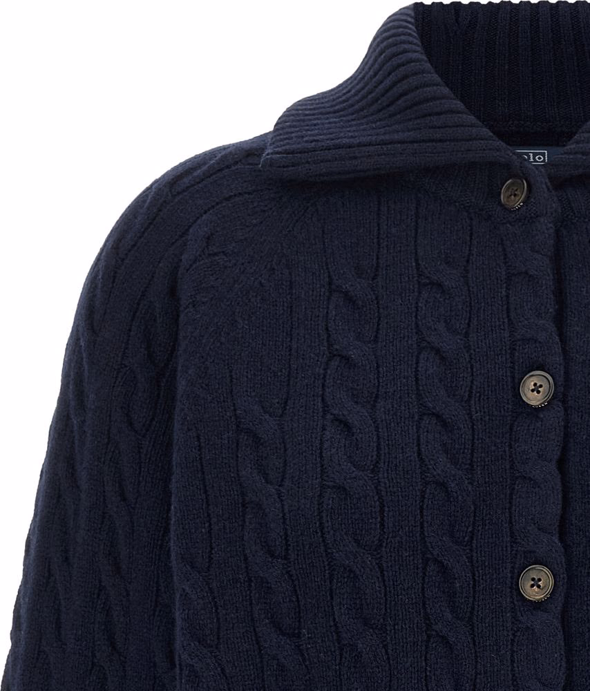 Polo Ralph Lauren Blue Wool Cardigan