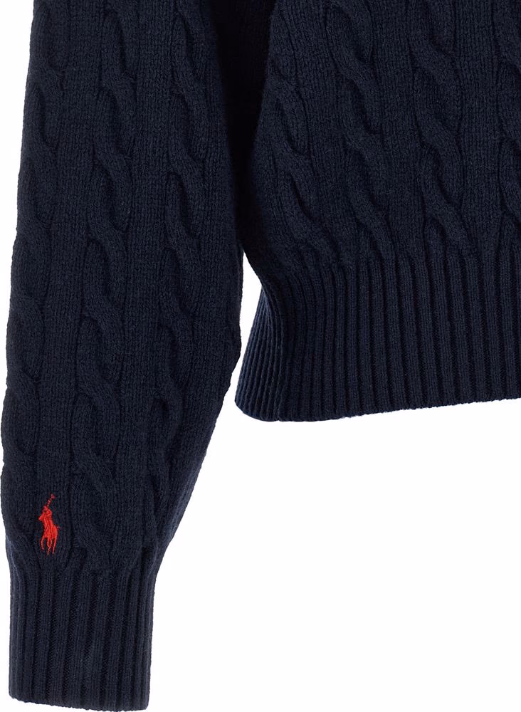 Polo Ralph Lauren Blue Wool Cardigan