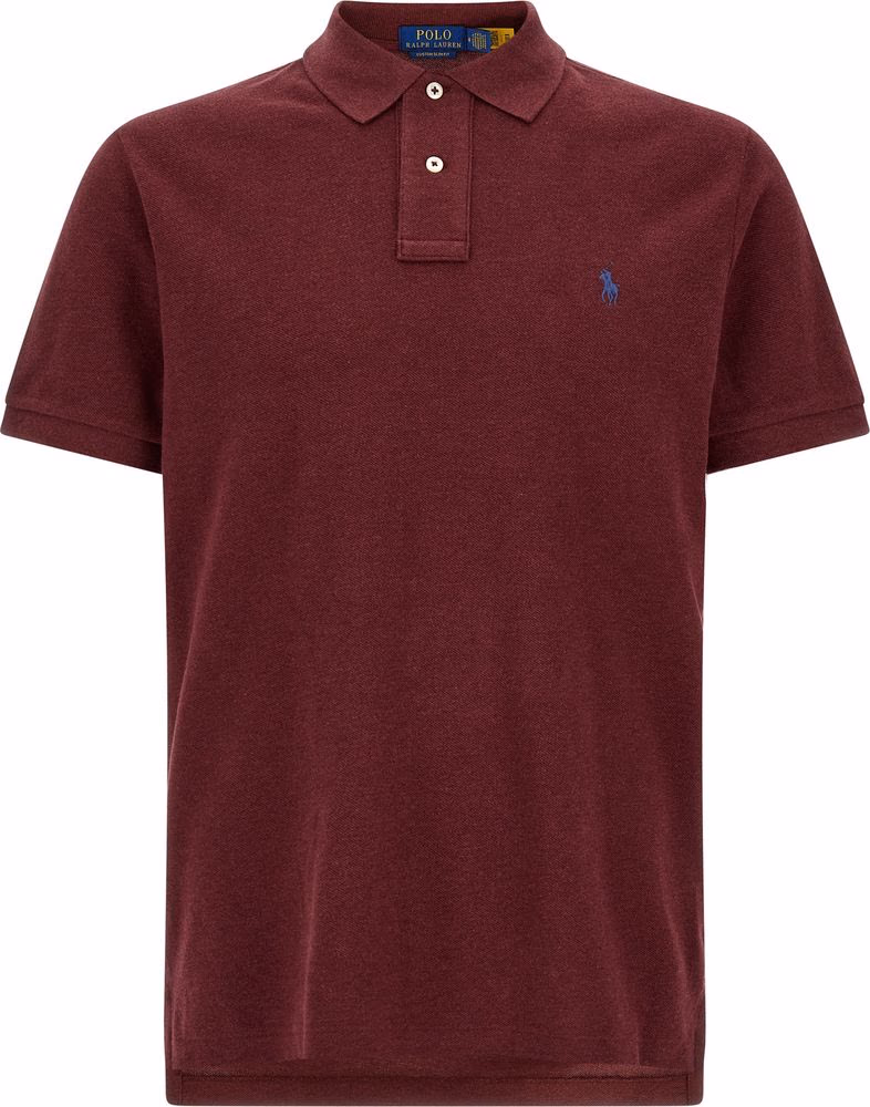Polo Ralph Lauren Bordeaux Cotton Polo Shirt
