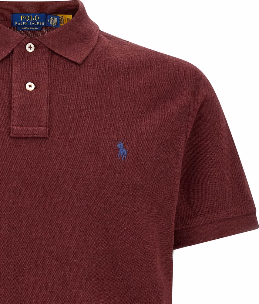 Polo Ralph Lauren Bordeaux Cotton Polo Shirt