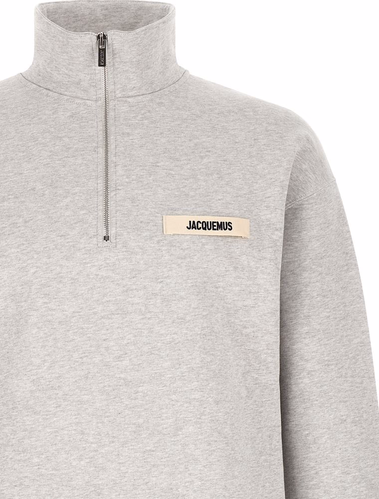 Jacquemus Gray Cotton Sweatshirt