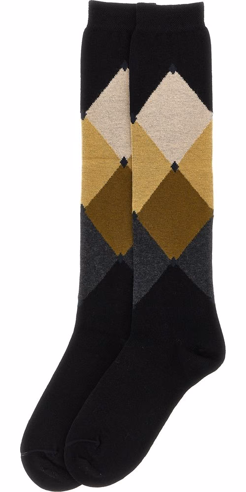 Ballantyne Black Cotton Socks