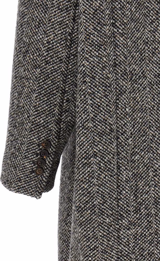 Brunello Cucinelli Gray Virgin Wool Coat