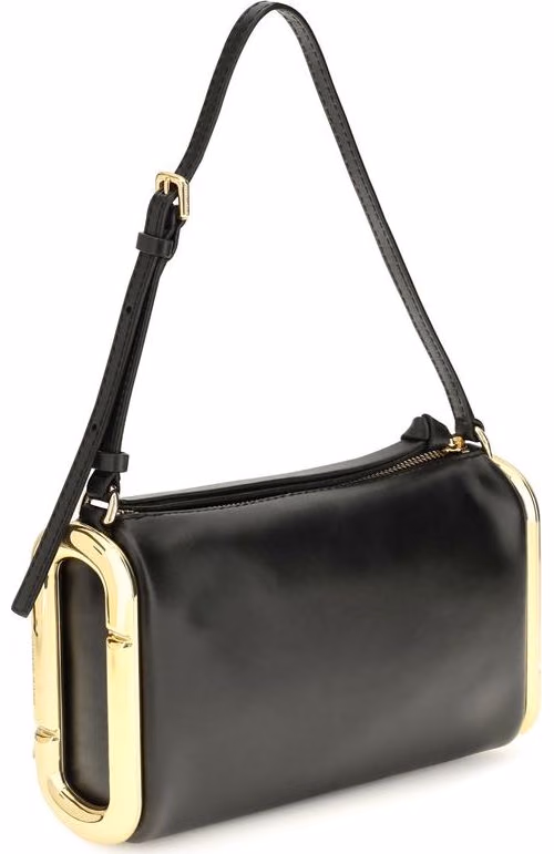 Marc Jacobs Black Calf Leather Bos Taurus Shoulder Bag