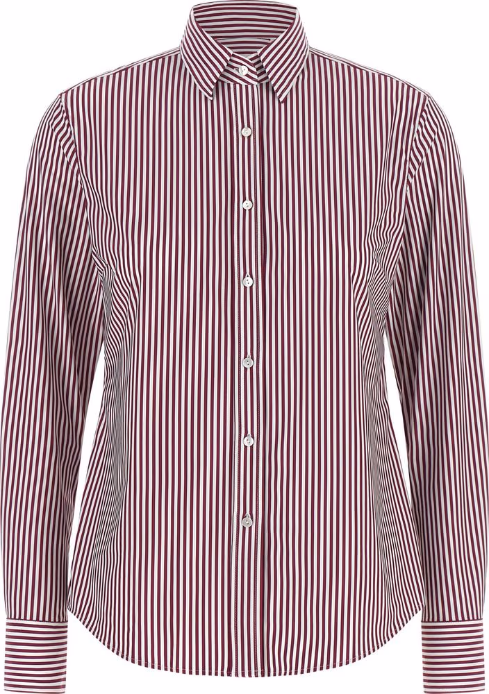 XACUS Bordeaux Polyamide Blouse