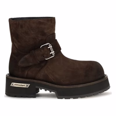 Brown Calf Leather Bos Taurus Ankle Boots