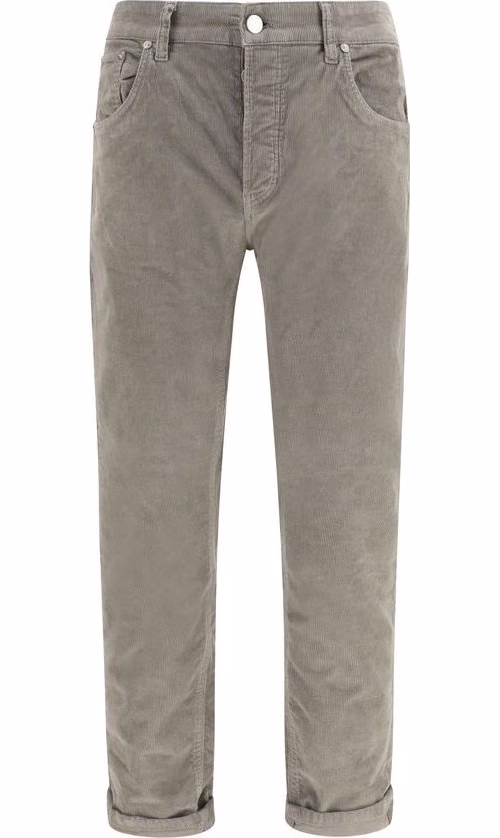 PT Torino Gray Cotton Casual Pants