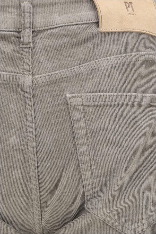 PT Torino Gray Cotton Casual Pants
