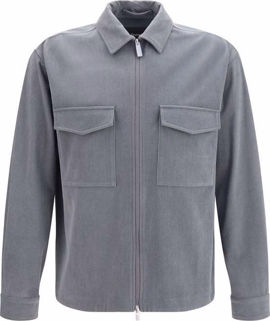LAMINAR Gray Polyester Jacket