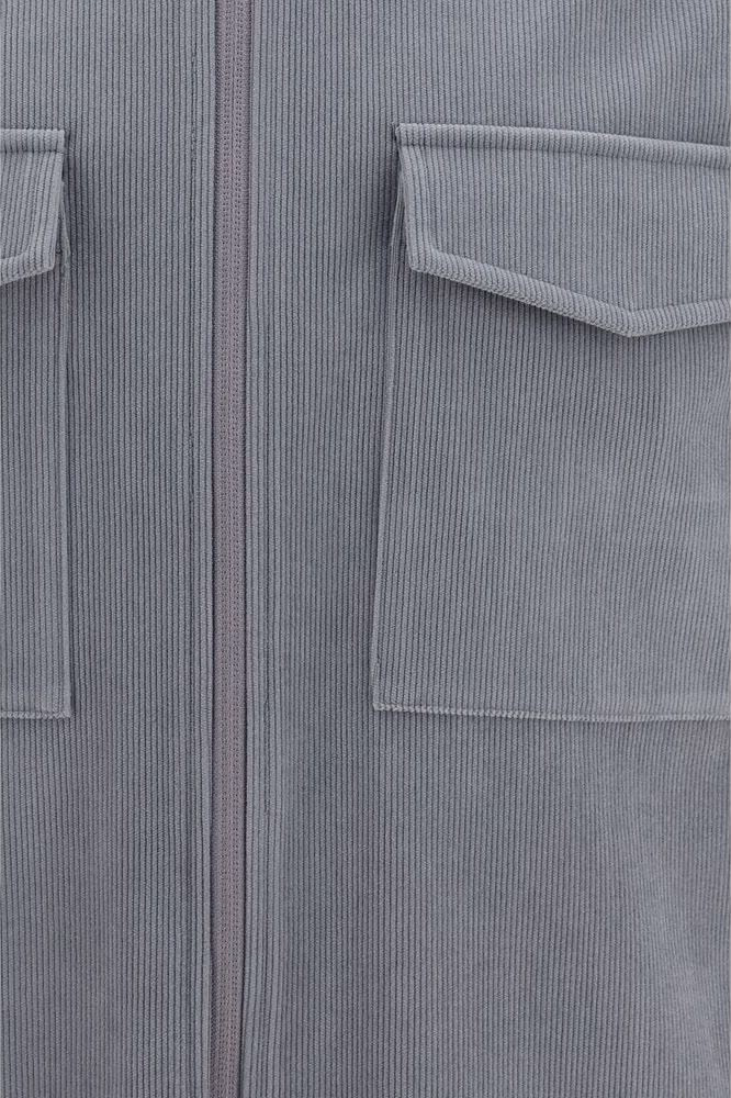 LAMINAR Gray Polyester Jacket