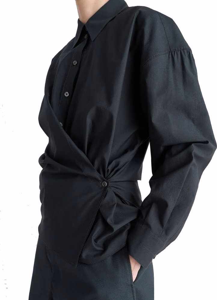 Lemaire Black Polyamide Shirt