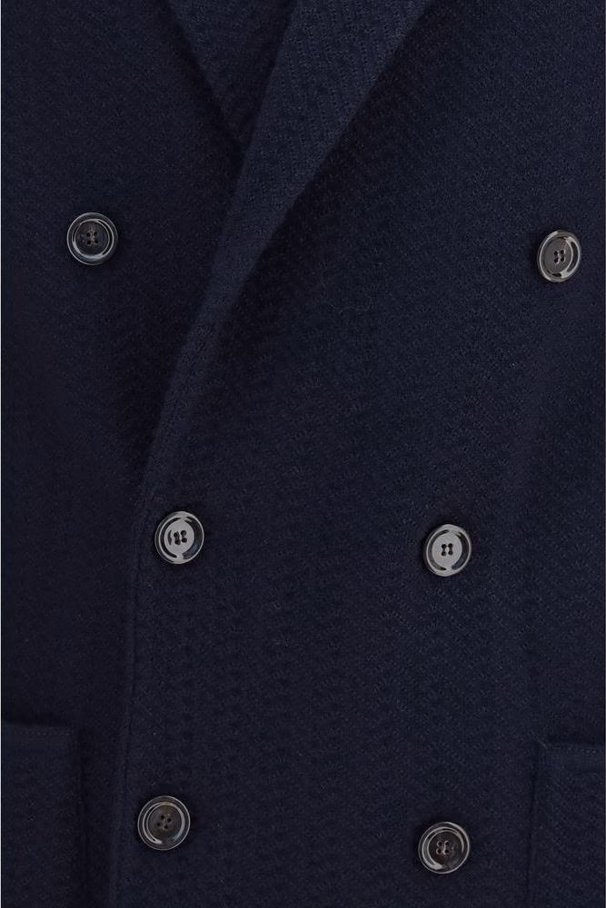 Lardini Blue Wool Oves Aries Blazer