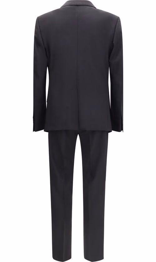 Dolce & Gabbana Black Wool Oves Aries Two-Piece Suit
