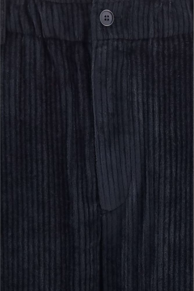 Giorgio Armani Black Viscose Casual Pants