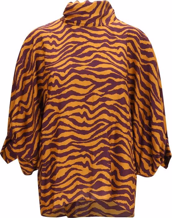 Kristina Ti Orange Viscose Blouse