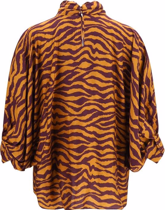 Kristina Ti Orange Viscose Blouse
