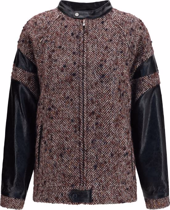 Kristina Ti Multicolor Wool Oves Aries Full-Length Jacket