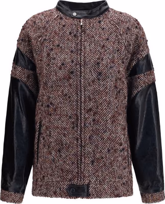 Multicolor Wool Oves Aries Full-Length Jacket