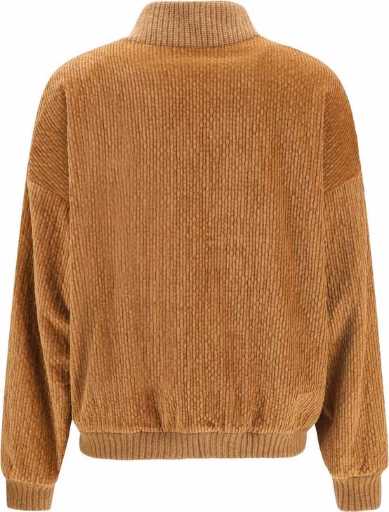 Kristina Ti Brown Cotton Bomber