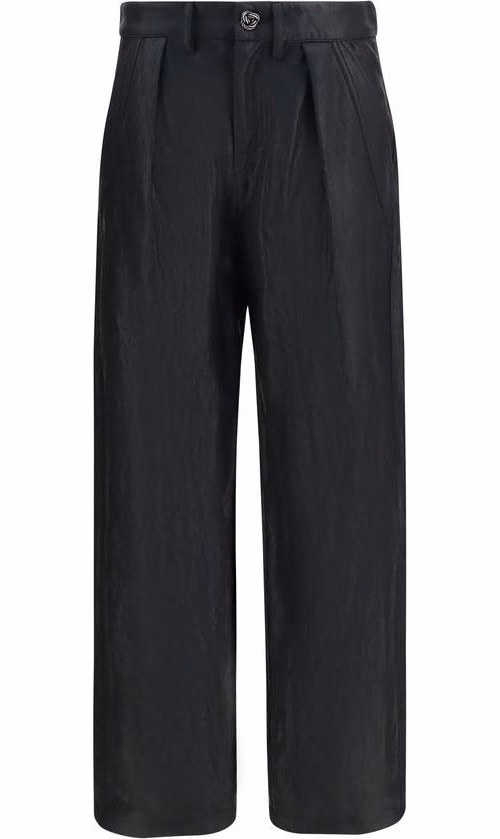 Kristina Ti Black Polyester Casual Pants