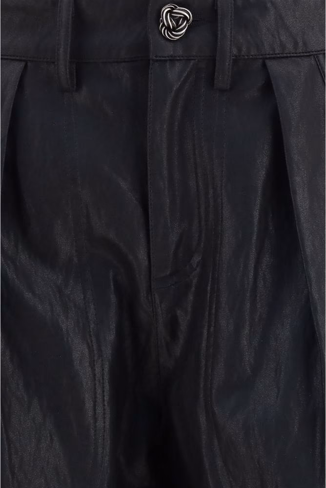 Kristina Ti Black Polyester Casual Pants