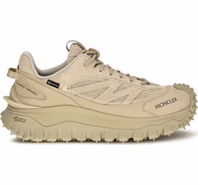 Beige Calf Leather Bos Taurus Athletic Sneakers