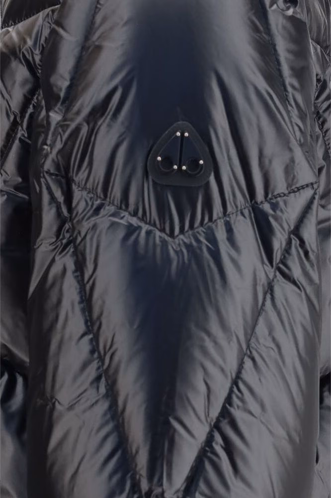 Moose Knuckles Black Nylon Shell Jacket