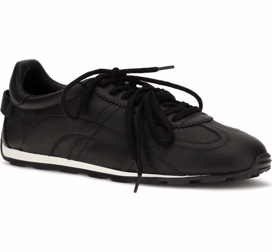 Dsquared² Black Calf Leather Bos Taurus Athletic Sneakers