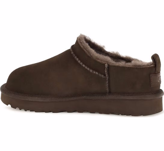 UGG Brown Suede Leather Mules