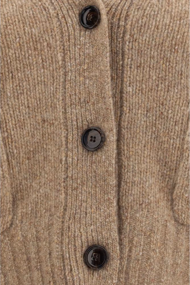Allude Beige Cashmere Cardigan