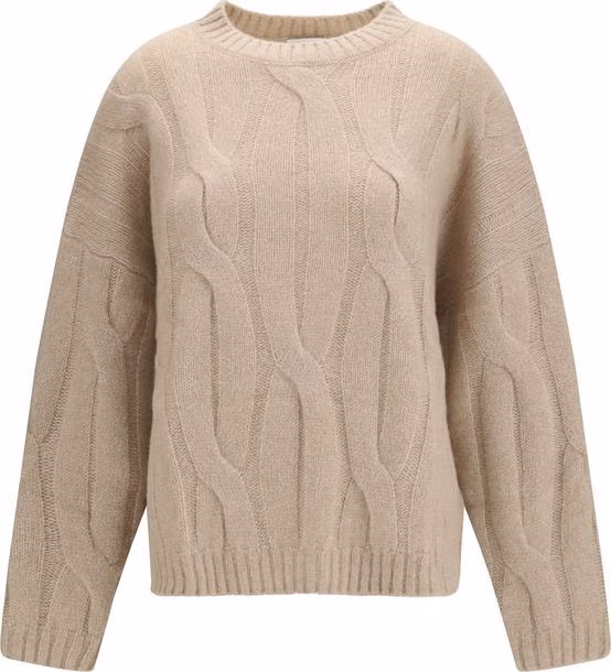 Allude Beige Cashmere Sweater