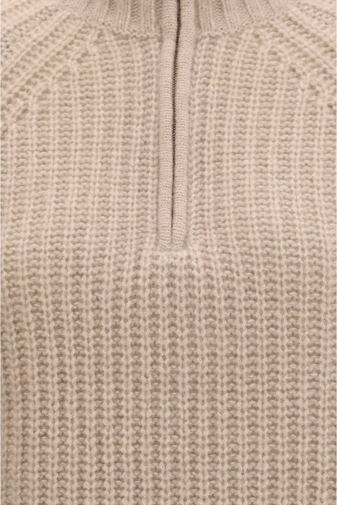 Allude Beige Cashmere Sweater